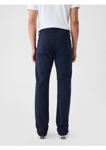 Erkek Lacivert Straight Fit City Jean Pantolon