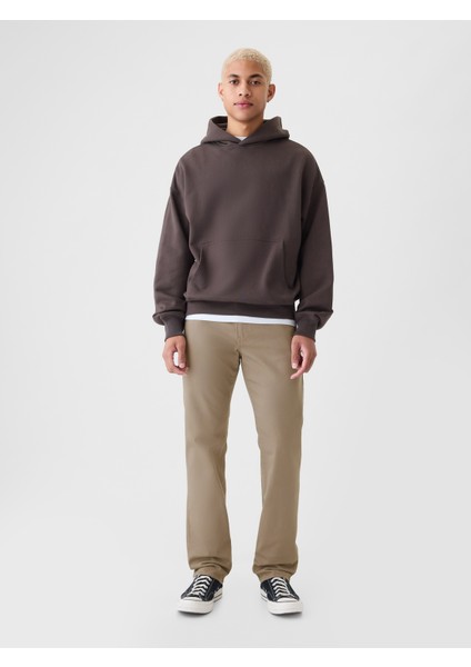 Erkek Bej Straight Fit City Jean Pantolon