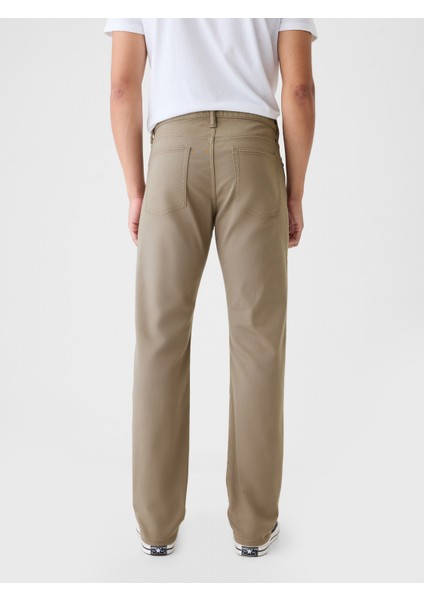 Erkek Bej Straight Fit City Jean Pantolon modelleri