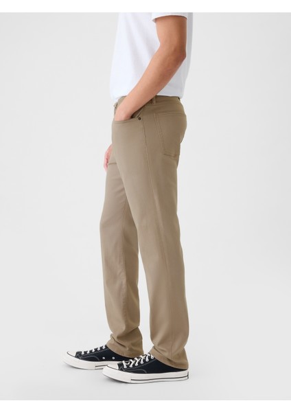 Erkek Bej Straight Fit City Jean Pantolon fırsatları