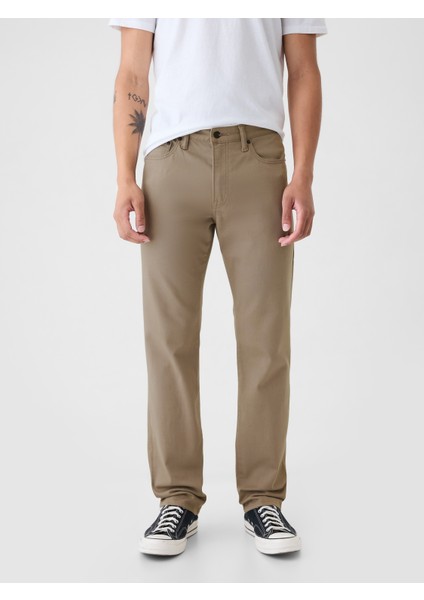 Erkek Bej Straight Fit City Jean Pantolon indirimleri