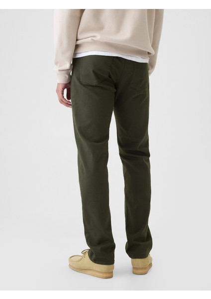 Erkek Haki Straight Fit City Jean Pantolon modelleri