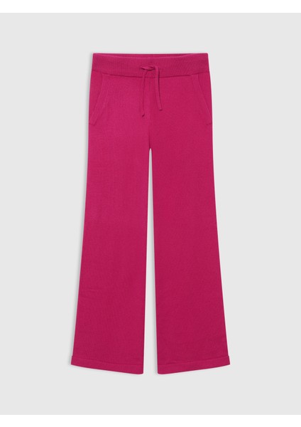 Kız Çocuk Pembe Cashsoft Triko Pantolon