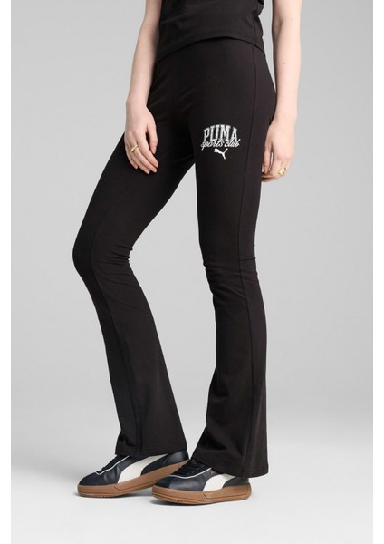 Class High-Waist Fla Siyah Kadın Tayt