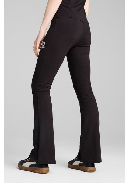 Class High-Waist Fla Siyah Kadın Tayt