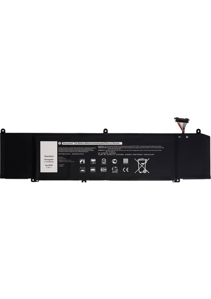 Dell Alienware M15, M17, Xrgxx Notebook Bataryası, Pili - Ver.2 (6cell)