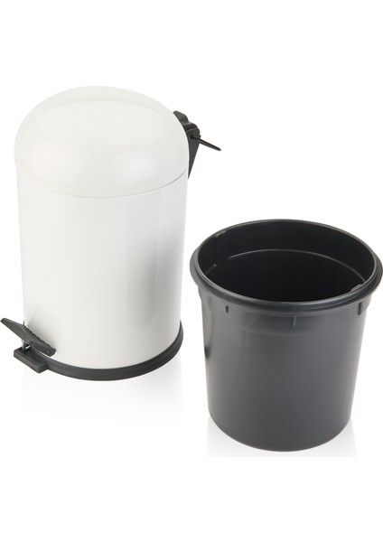 Bath Bon Çöp Kovası - Beyaz - 5 Lt