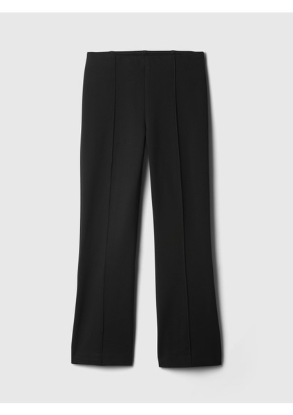 Kadın Siyah High Rise Crop Pantolon modelleri