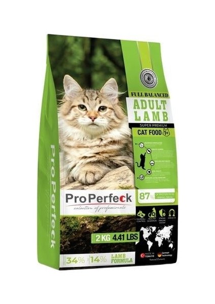 Premium Kuzulu Bal Kabaklı ve Elmalı Kedi Maması 2 kg