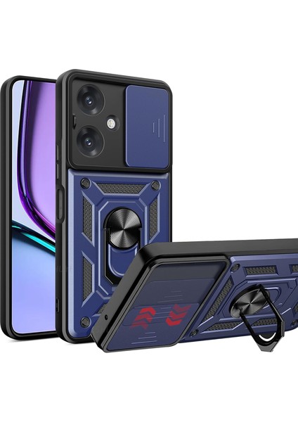 Realme Note 60 Kılıf Kamera Korumalı Yüzüklü Pars Tank Kılıf