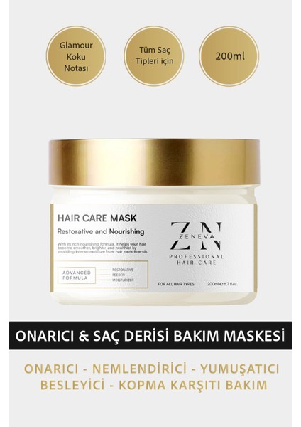 Dökülme ve Yıpranmaya Karşı Besleyici, Onarıcı Hızlı Saç Uzatmaya Yardımcı Saç Derisi Bakım Maskesi