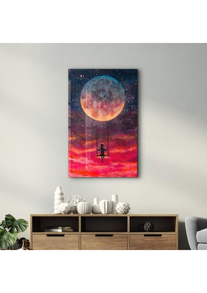 Girl Swinging Under The Moon Cam Tablo