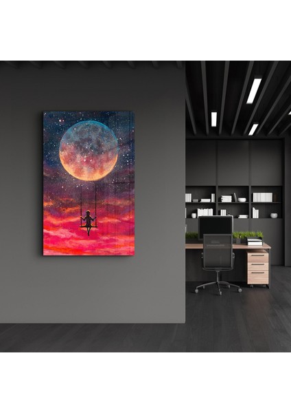 Girl Swinging Under The Moon Cam Tablo