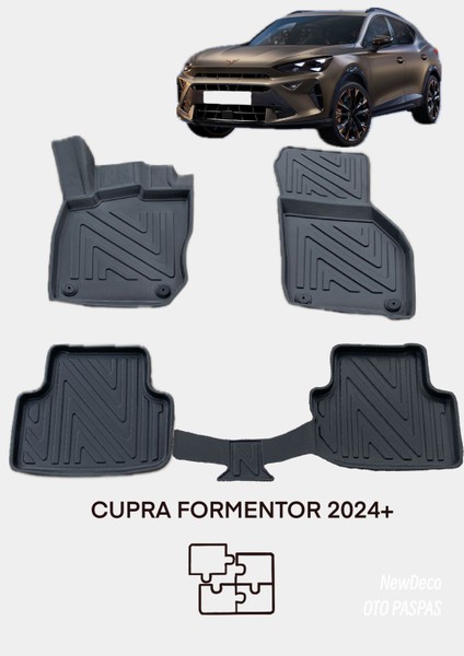 NewDeco Formentor 2024 ve Sonrası Için 5,5d Carbon Style Havuzlu Paspas - Tpe Malzeme