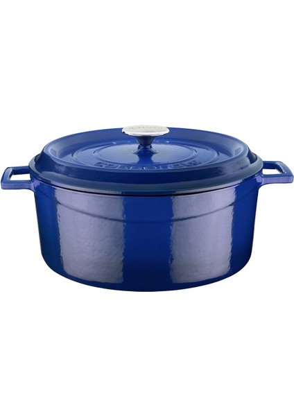Döküm Yuvarlak Tencere Çap(Ø) 28 Cm Trendy - Mavi