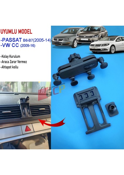 Vw cc Telefon Tutucu - Vw cc Araç Içi Telefon Tutucu