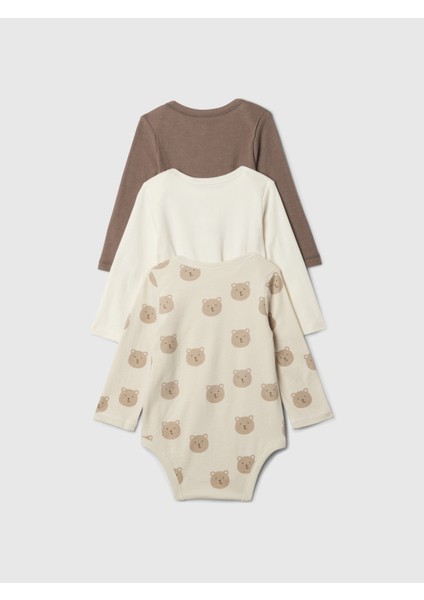 Bebek Kahverengi First Favorites 3'lü Bodysuit Seti modelleri