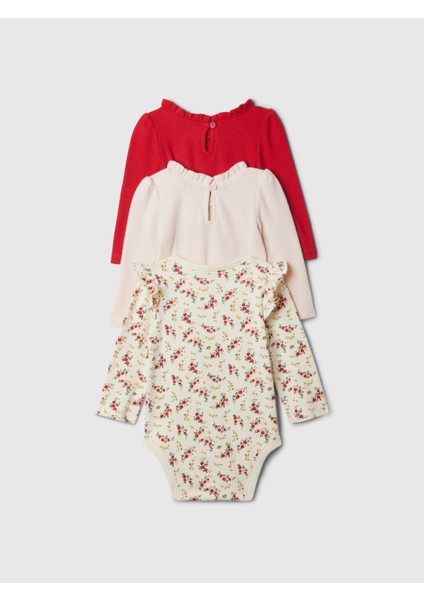 Bebek Çok Renkli First Favorites 3'lü Bodysuit Seti fiyatları