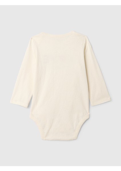 Bebek Kırık Beyaz Organik Pamuk First Favorites Bodysuit