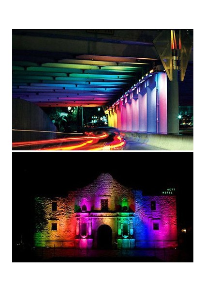 35 cm Wallwasher LED Bina Dış Duvar Aydınlatma Renkli Rgb Işık modelleri