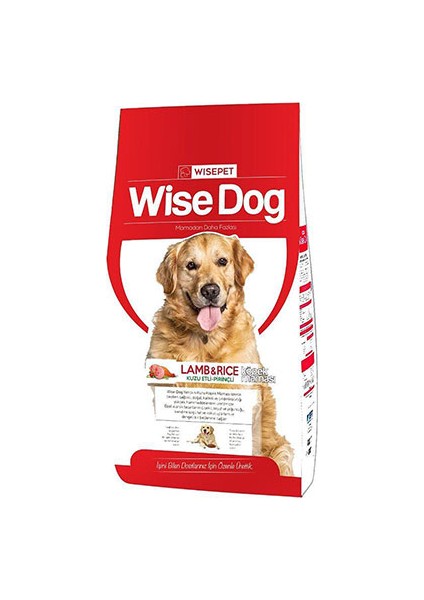 Kuzu Etli ve Pirinçli Yetişkin Köpek Maması 15 Kg