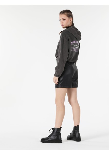 Antrasit Kadın Sweatshirt