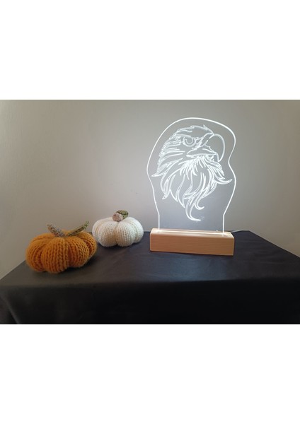 Kartal Gece Lambası Dekoratif LED Lamba USB 25*17 fırsatları