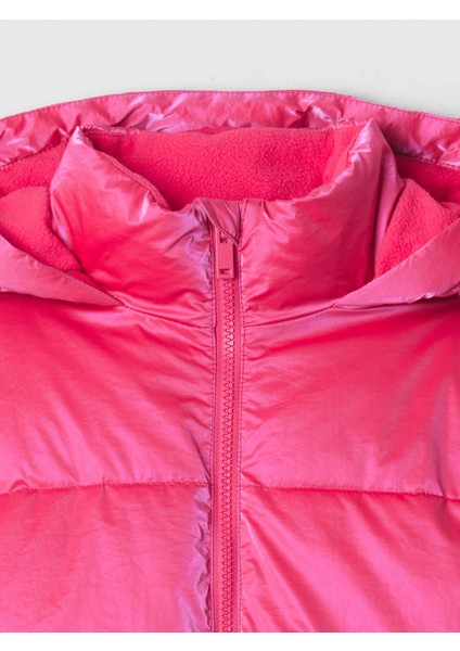 Kız Çocuk Pembe Coldcontrol Max Shine Puffer Şişme Mont