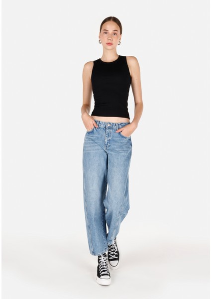 Slim Fit Kadın Siyah Atlet Cl1064021