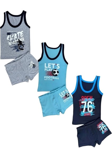 Erkek Çocuk Atlet Boxer Takım