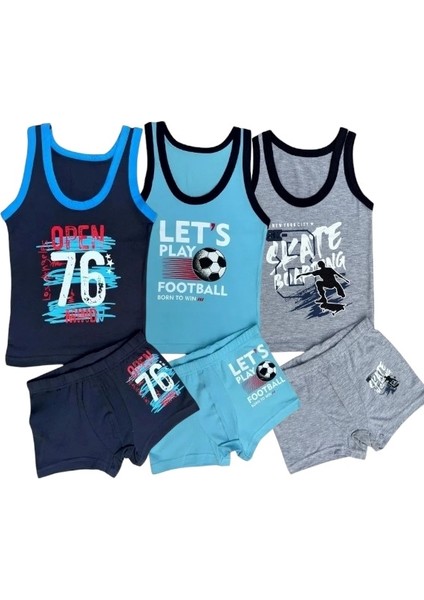 Erkek Çocuk Atlet Boxer Takım