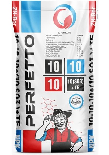 Perfetto 10-10-10+10SO3 Taban Gübresi 5 kg