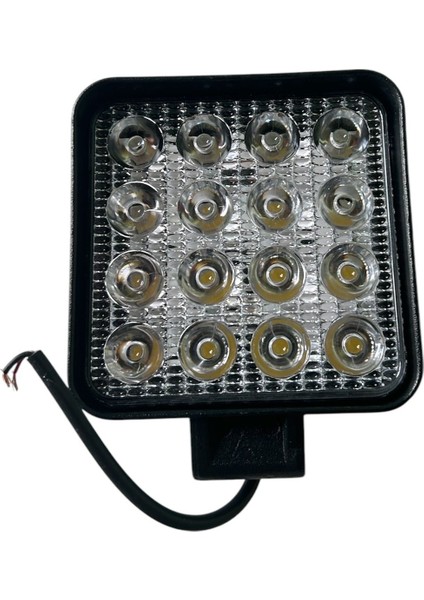 16 Ledli 12\24 Uyumlu Metal Kasa Çalışma Lambası 28 mm