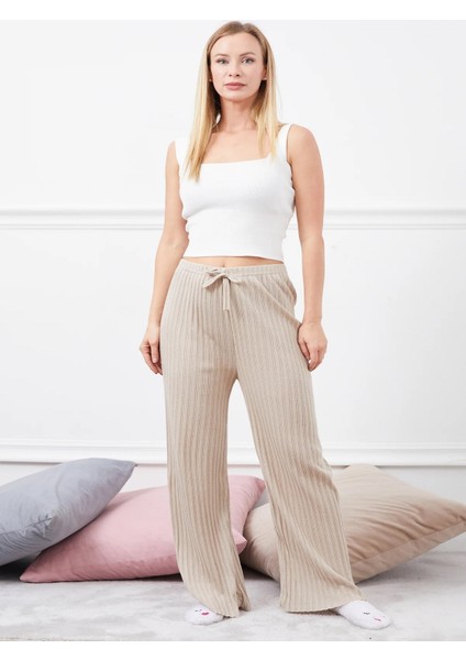 , Kadın Fitilli Pijama Altı