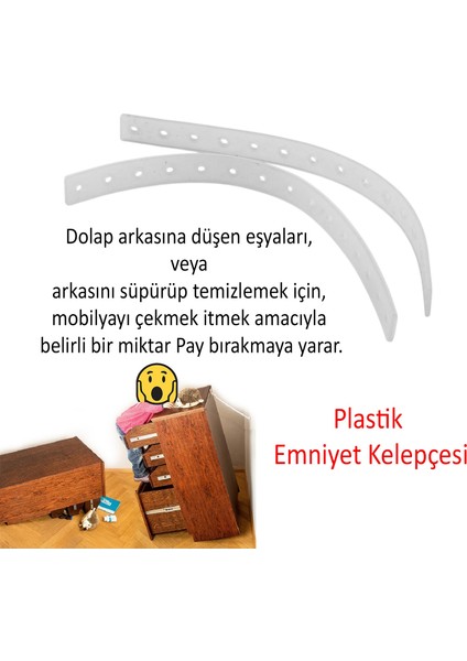 Mobilya Sabitleme Aparatı Seti Deprem Gardrop Kitaplık Dolap Devrilme Önleyici L Demir fırsatları