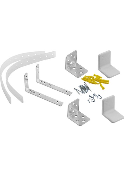 Mobilya Sabitleme Aparatı Seti Deprem Gardrop Kitaplık Dolap Devrilme Önleyici L Demir indirimleri