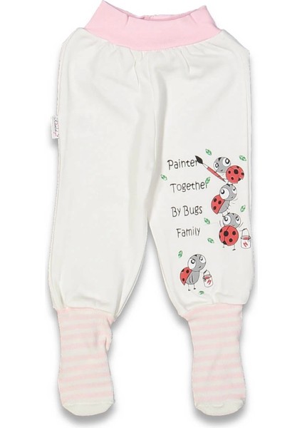 UĞURBÖCEĞİ BASKILI PATİKLİ KIZ TEK ALT