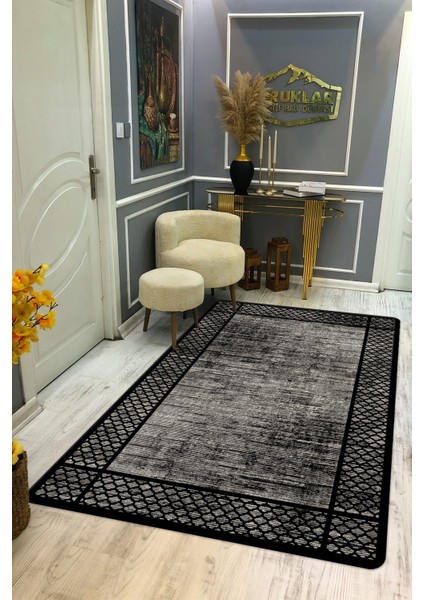 Kaymaz Taban Yıkanabilir Dijital Baskı Dekoratif Modern Desenli Dot Taban Halı Nova Serisi NV72