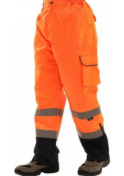 Proline 300D Oxford Cift Renkli Reflektörlü Pantolon Turuncu