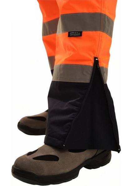Proline 300D Oxford Cift Renkli Reflektörlü Pantolon Turuncu