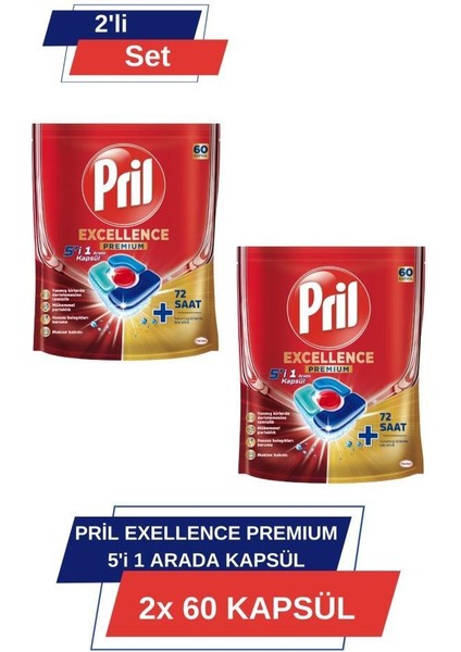 Excellence Premium 5’i 1 Arada 60'lı Kapsül 2'li Set (120 Kapsül)