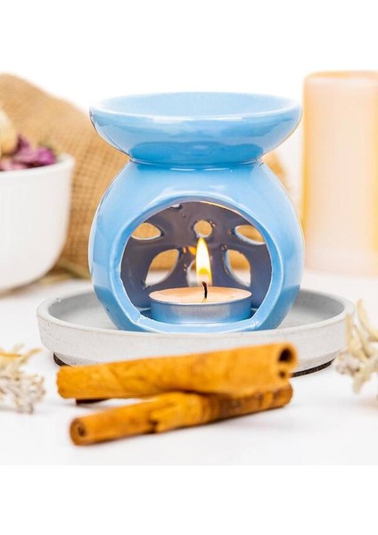 Seramik Buhurdanlik (Mavi)