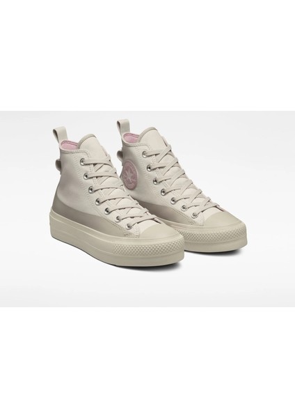 A04262C Chuck Taylor All Star Lift Platform Kadın Bej Sneaker Günlük Spor Ayakkabı fiyatları