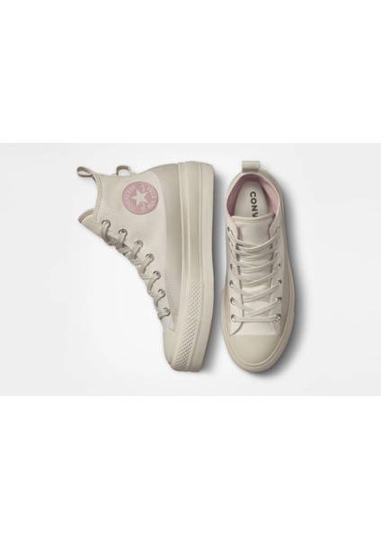 A04262C Chuck Taylor All Star Lift Platform Kadın Bej Sneaker Günlük Spor Ayakkabı fırsatları
