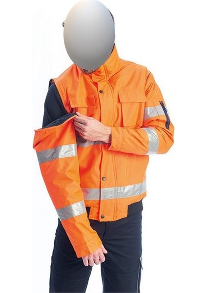 Reflektörlü Oxford Çift Renk 300D Oxford 5+1 Parka Turuncu fırsatları