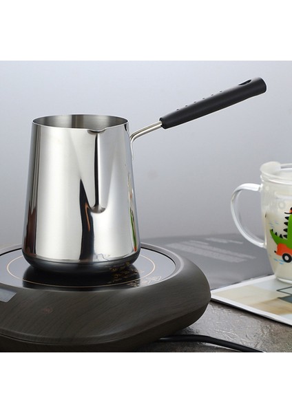 600ML Süt Tereyağı Isıtıcı Pot, Türk Cezvesi, Çay Için Emzikli Paslanmaz Çelik Soba Üstü Eritme Potası, Isıtma (Yurt Dışından)