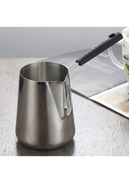 600ML Süt Tereyağı Isıtıcı Pot, Türk Cezvesi, Çay Için Emzikli Paslanmaz Çelik Soba Üstü Eritme Potası, Isıtma (Yurt Dışından)
