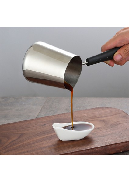 600ML Süt Tereyağı Isıtıcı Pot, Türk Cezvesi, Çay Için Emzikli Paslanmaz Çelik Soba Üstü Eritme Potası, Isıtma (Yurt Dışından)