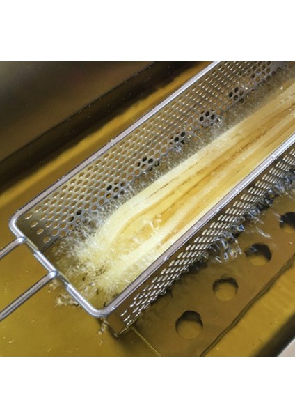 Paslanmaz Çelik Kızarmış Sepet Uzun Kızartma Patates Cipsi Kabı Patates Kızartması Için En Iyi Patates Cipsi Sıkacağı Mutfak Aracı (Yurt Dışından) modelleri