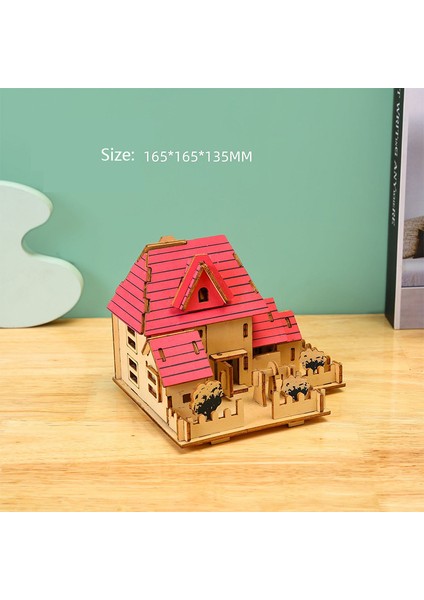 Lazer Kesim Kendin Yap Evler Villalar Yapı 3D Ahşap Bulmaca Oyuncak Montaj Model Kitleri Masa Dekorasyonu Çocuklar Için Hediye (Yurt Dışından) fırsatları